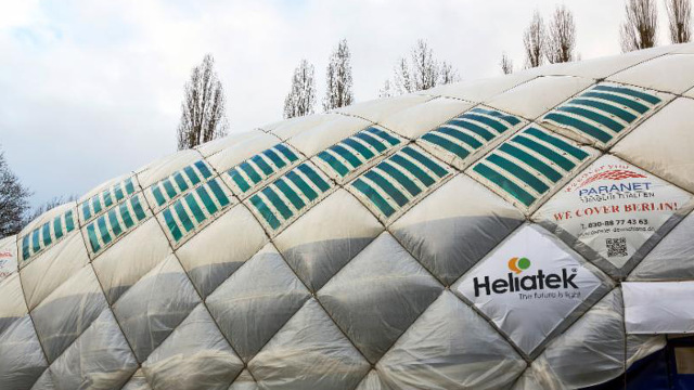 Heliatek - Pilot on PVC membrane with HelioFilm Heliatek - Pilot on PVC membrane with HelioFilm