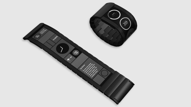 Polyera - Wove - flexible watch< Polyera - Wove - flexible watch<