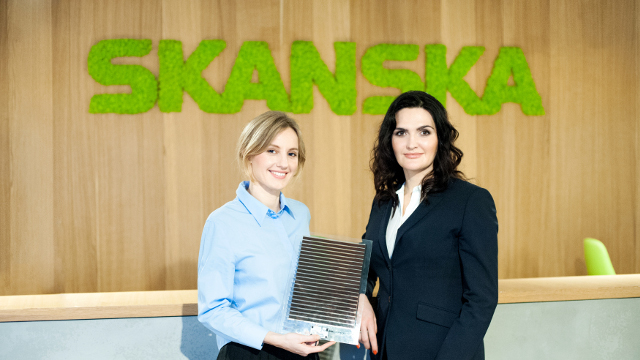 Saule Technologies/Skanska - Olga Malinkiewicz, co-founder and CTO at Saule Technologies and Katarzyna Zawodna, CEO of Skanska's commercial development business in CEE Saule Technologies/Skanska - Olga Malinkiewicz, co-founder and CTO at Saule Technologies and Katarzyna Zawodna, CEO of Skanska's commercial development business in CEE
